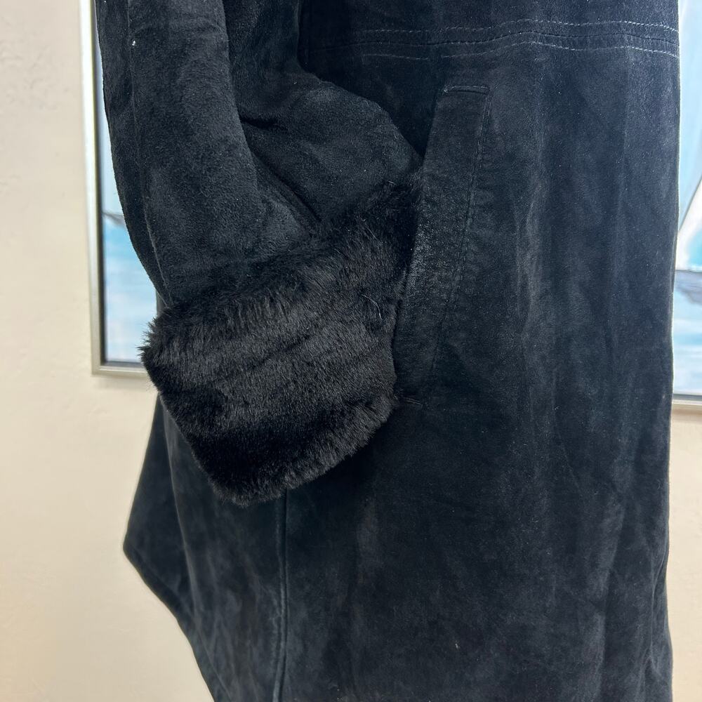 Vintage Robert Arnold Pig Suede Leather - black Knee length coat
Size med - Picture 5 of 10